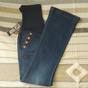 Indigo Poppy Maternity - Boot cut Maternity Jeans / Wide leg jeans / Size M